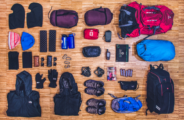 Things to carry shop on a trek